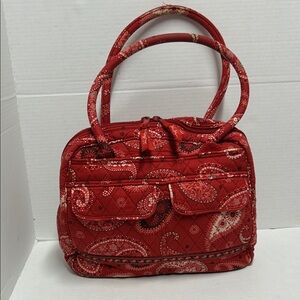 Vera Bradley paisley Mesa Red Quilted Women's Bag